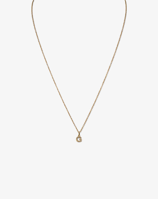 Letter Gold and diamonds Necklace