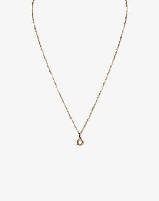 Letter Gold and diamonds Necklace