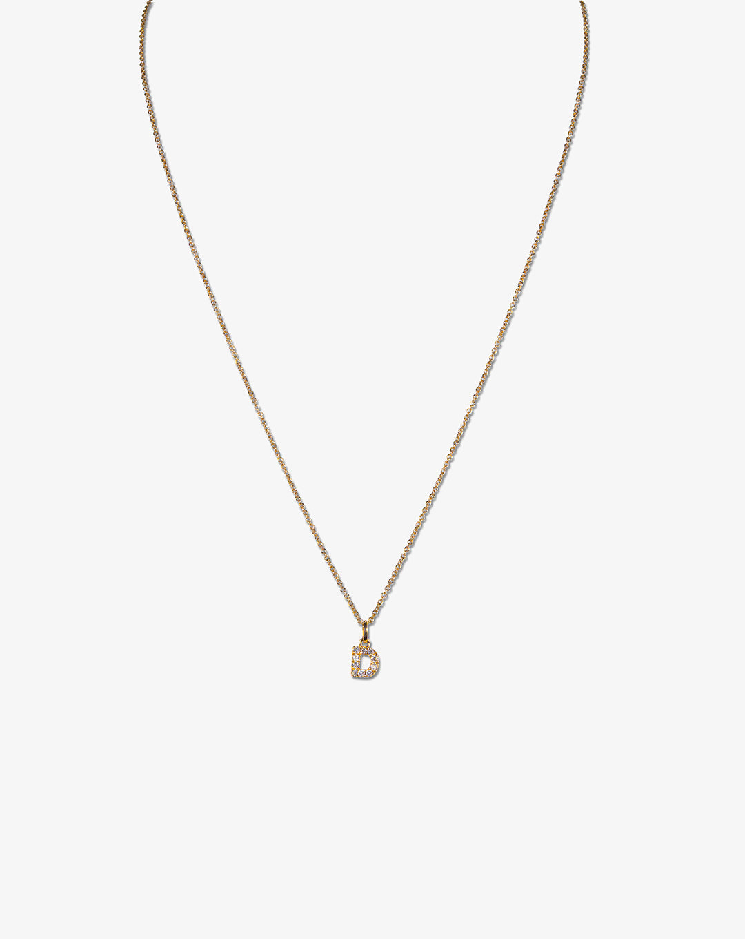 Letter Gold and diamonds Necklace