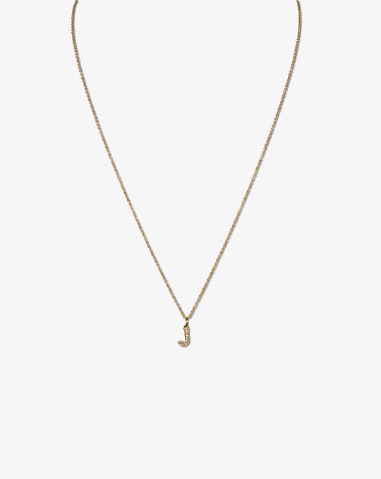 Letter Gold and diamonds Necklace