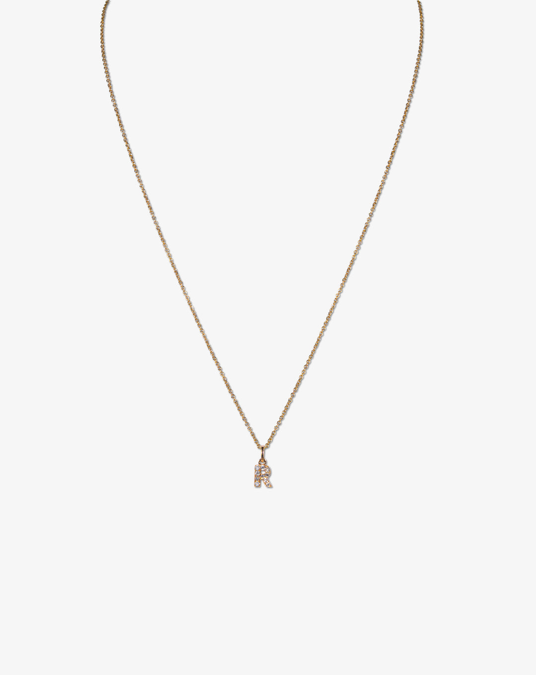 Letter Gold and diamonds Necklace