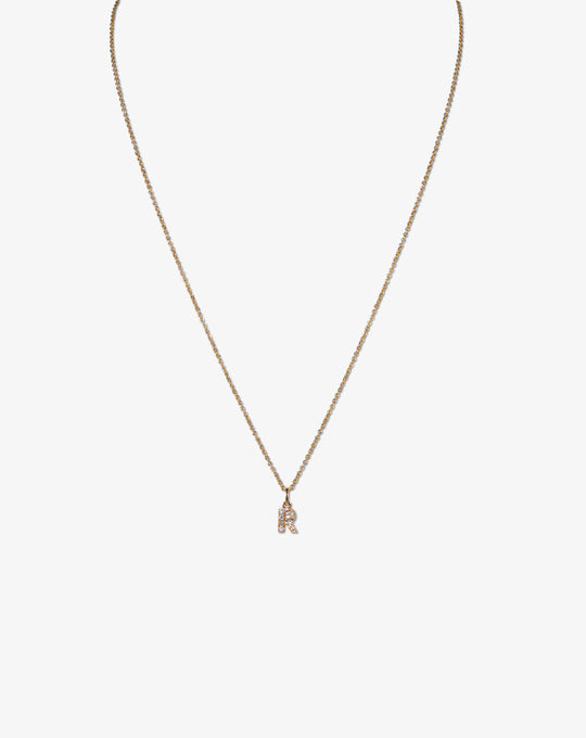 Letter Gold and diamonds Necklace