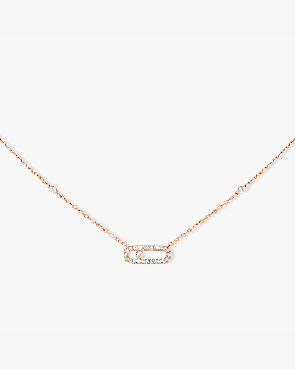 Move Uno Pink Gold Necklace