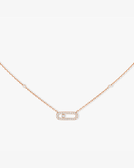 Pink Gold Move Uno Pink Gold Necklace