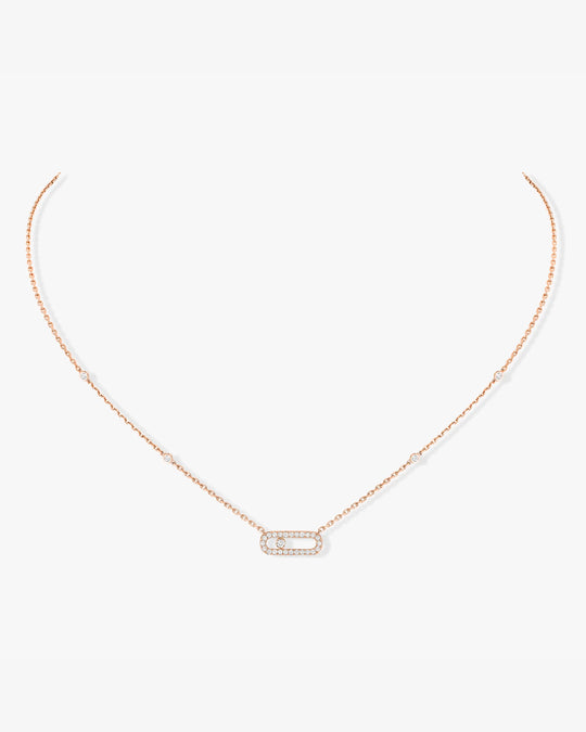 Pink Gold Move Uno Pink Gold Necklace