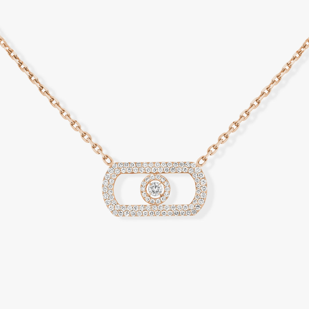 So Move Pavé Diamond Necklace - Rose Gold