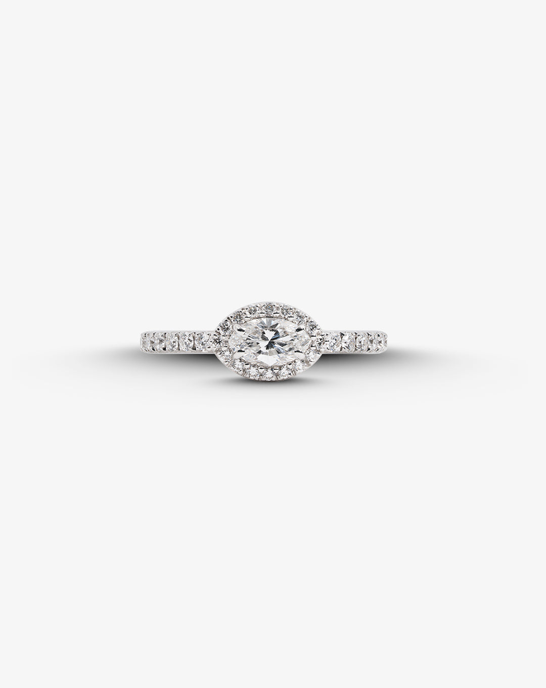 White Gold and Diamonds Engagement Ring