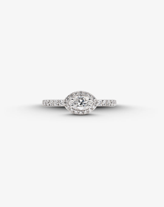 White Gold and Diamonds Engagement Ring