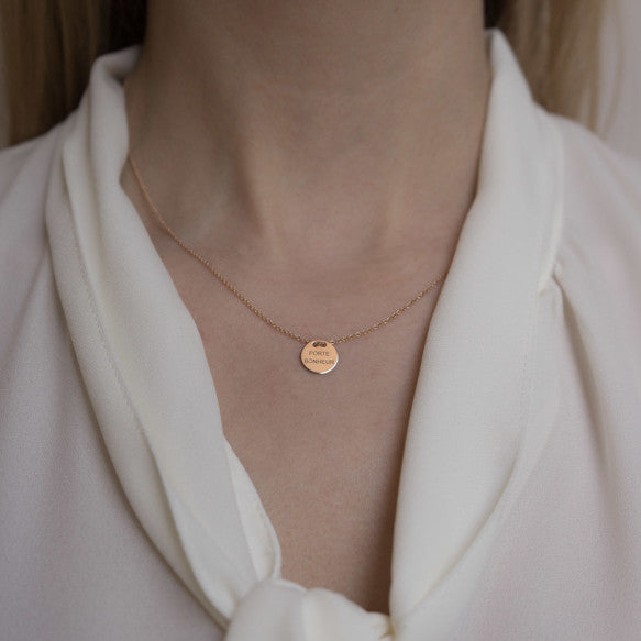 Porte Bonheur Rose Gold Necklace