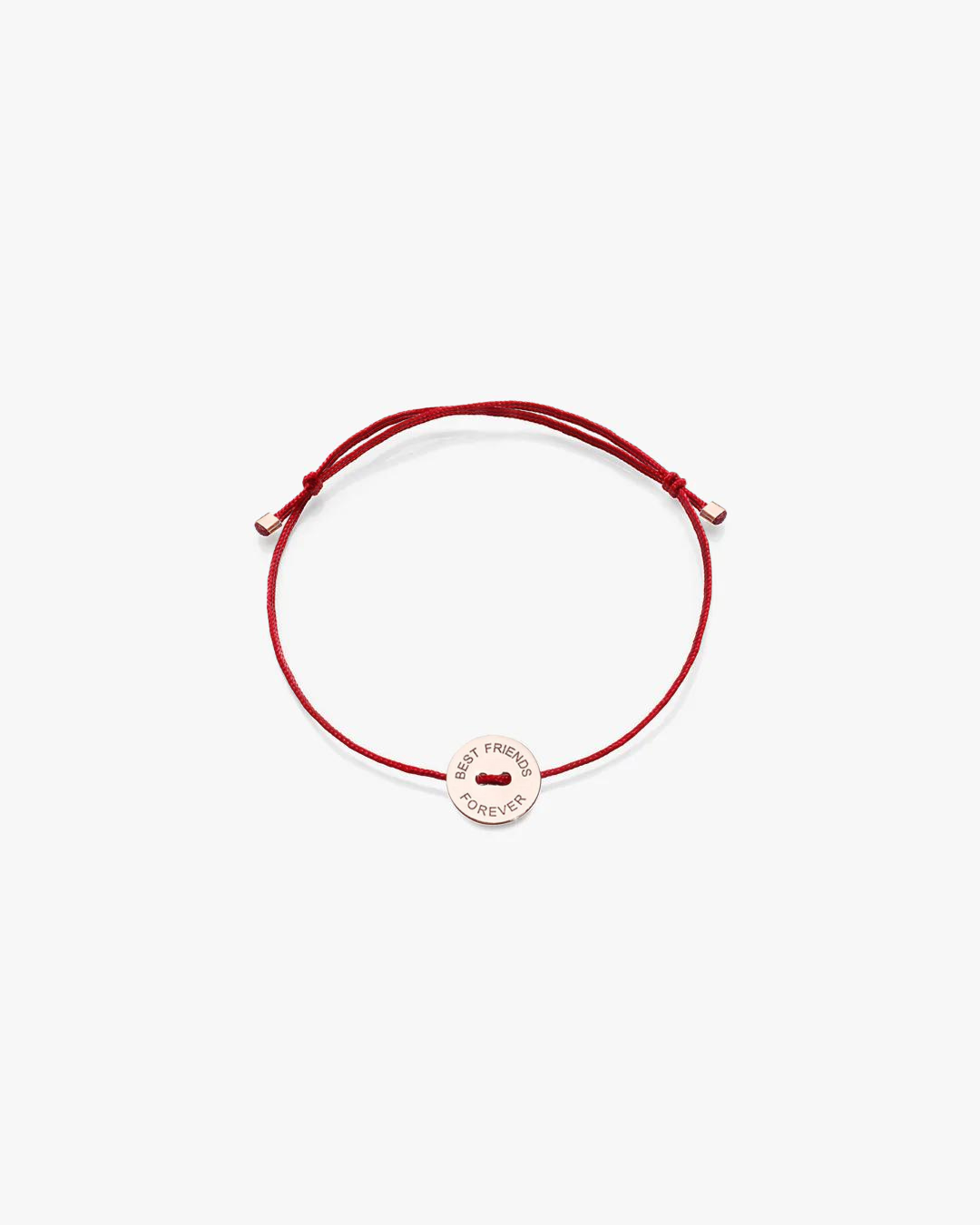 Red Ribbon Bracelet with Medal and Quote