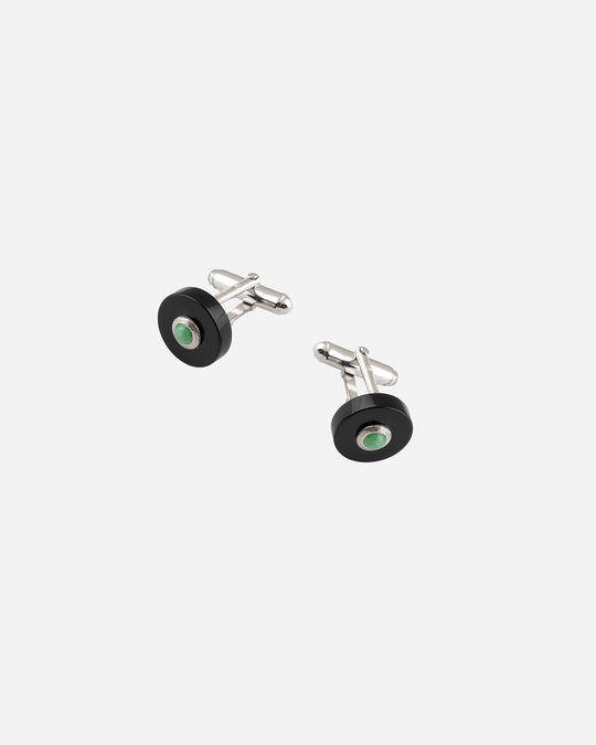 Onyx Emerald Cufflinks