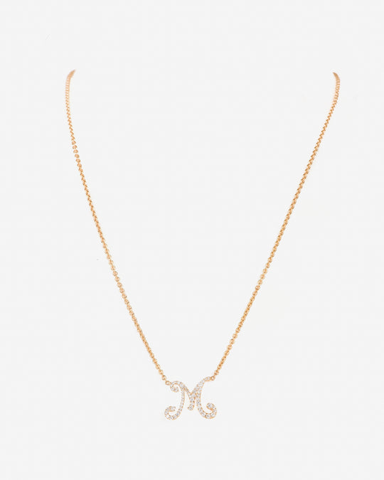 Necklace Letter M