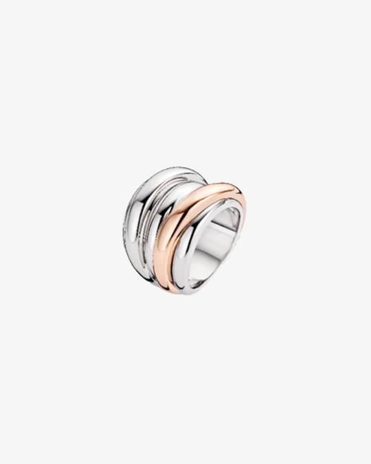 Classic Ring in Silver with Gold