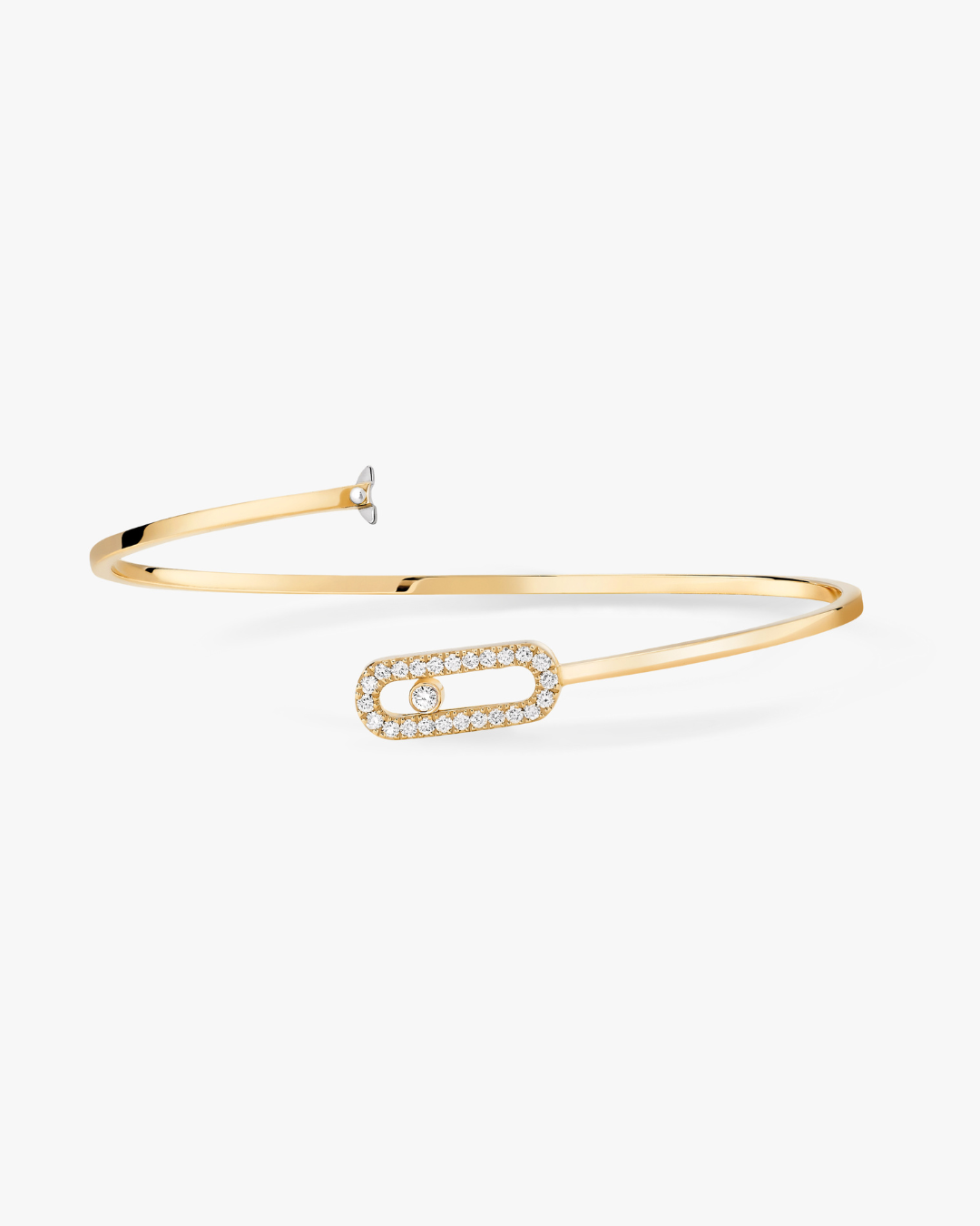 Move Uno Pavé Flex Bangle Bracelet - Gold