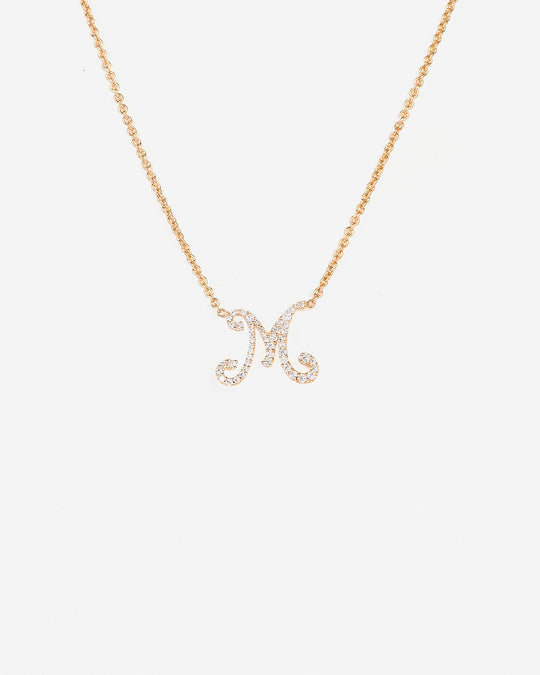 Necklace Letter M