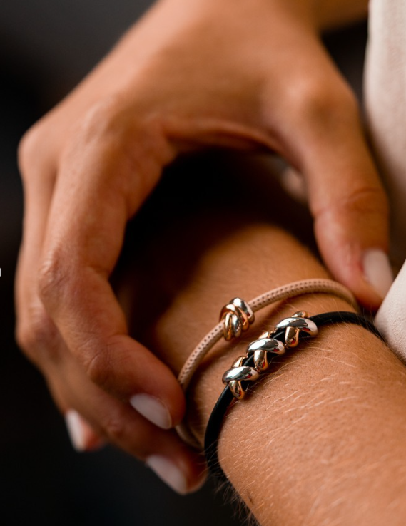 Leather Bracelet with Cross